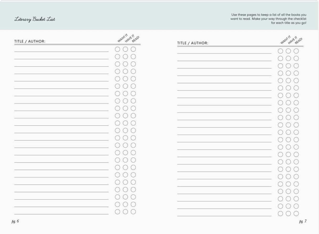 READING JOURNAL FOR TEENS
