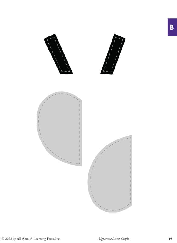 ALL ABOUT READING PRE-READING UPPERCASE LETTER CRAFTS
