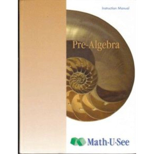Pre-Algebra Instruction Manual