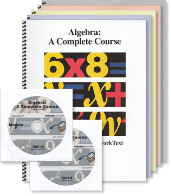 Video Text Algebra Module F in box