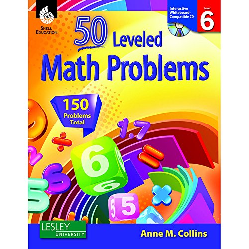 50 Leveled Math Problems Level 6 with CD- 1st Edition