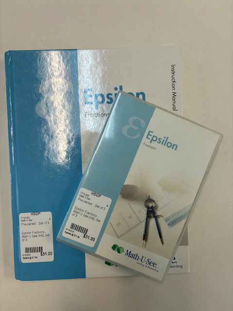 Epsilon Fractions - Math U See (HB) Set of 2