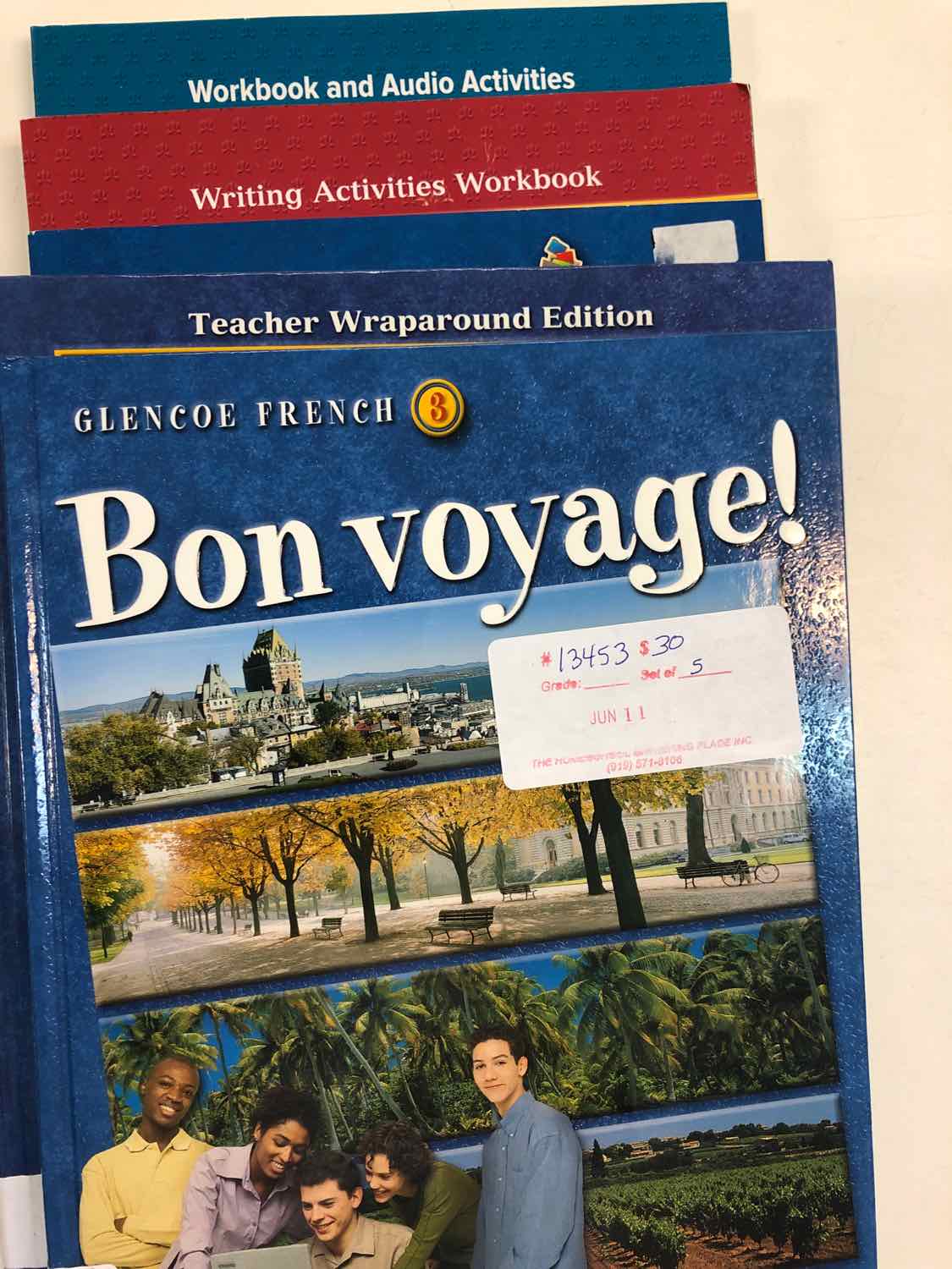 Glencoe French Bon voyage 3! set of 5