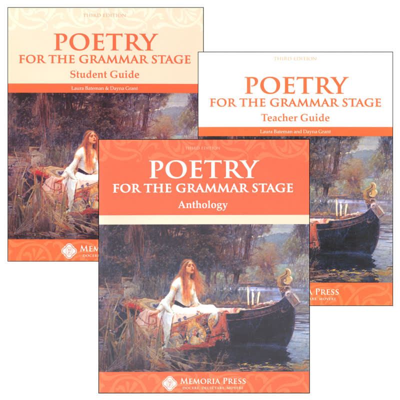 Poetry for the Grammar Stage- set of 3- Memoria Press
