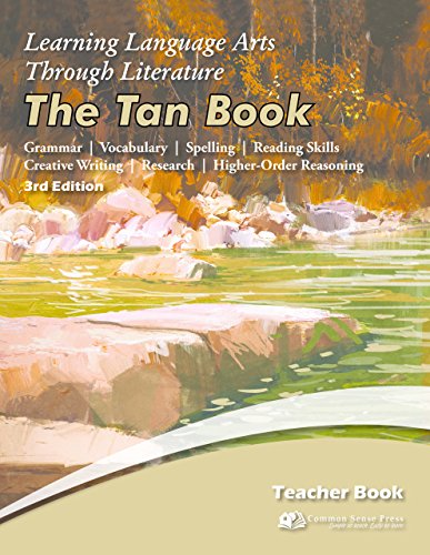 Learning Language Arts Through Literature 6th grade The Tan Book Teacher Book