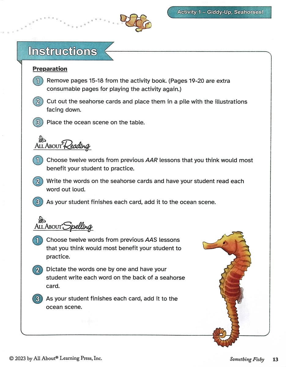 SOMETHING FISHY REVIEW BOOK