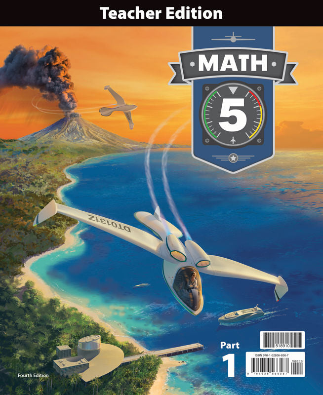 BJU Math 5 Teacher Edition- 2 Parts - 4th Edition