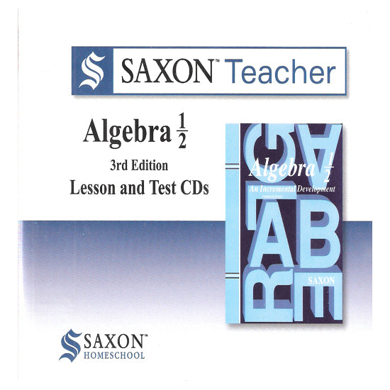 Saxon Algebra 1/2 Teacher Lesson and Test CDs, 3rd edition