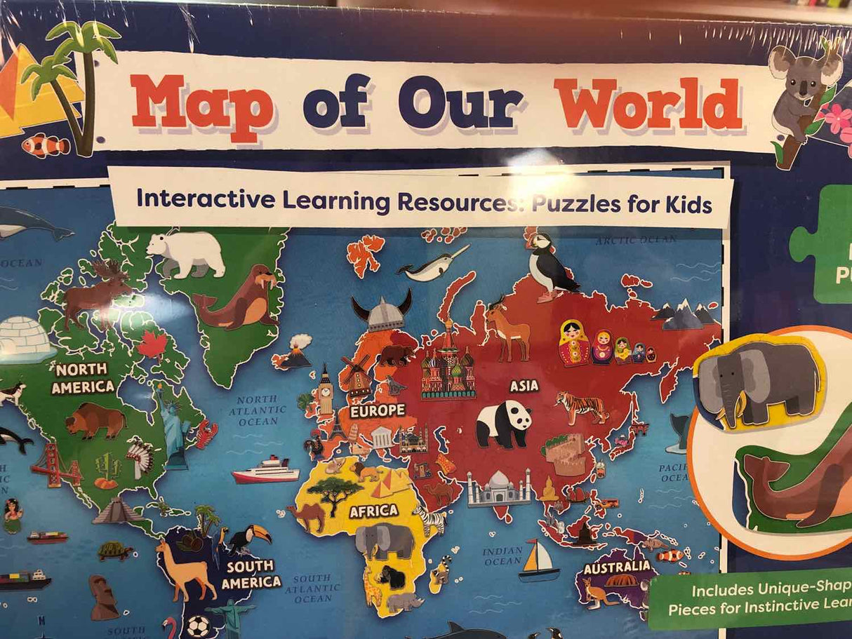Map of Our World 75 piece puzzle (still shrink-wrapped!)