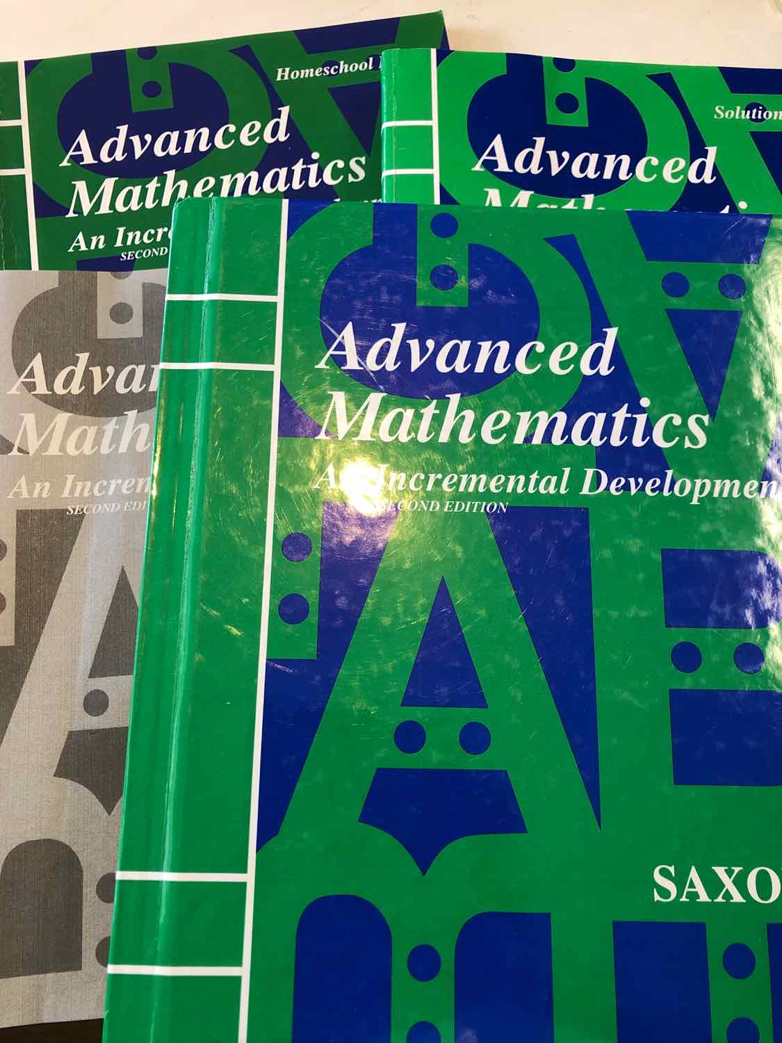 Saxon Advanced Math 2nd ed. Homeschool Kit with Solution Manual (Set of 4)