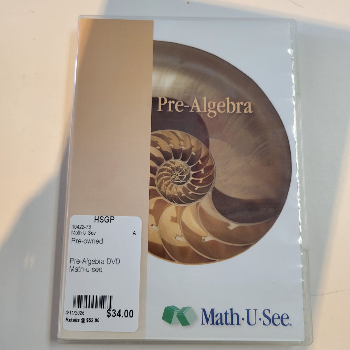 Pre-Algebra DVD Math-u-see