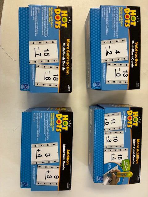 Hot Dots Math Flashcards- set of 4