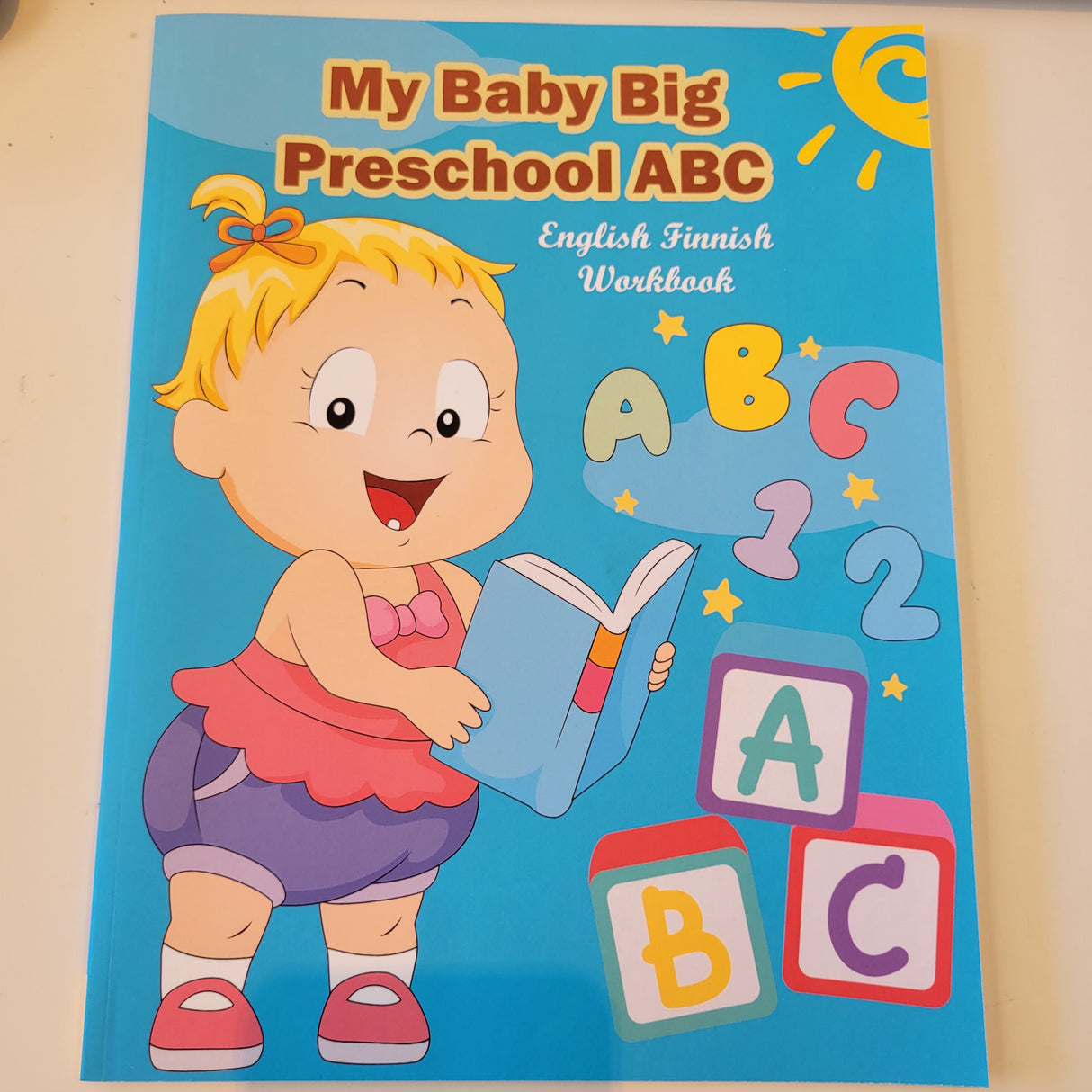 My Baby Big Preschool ABC English Finnish Workbook