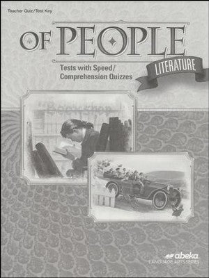 Of People Literature Abeka Teacher Quiz/Test Key