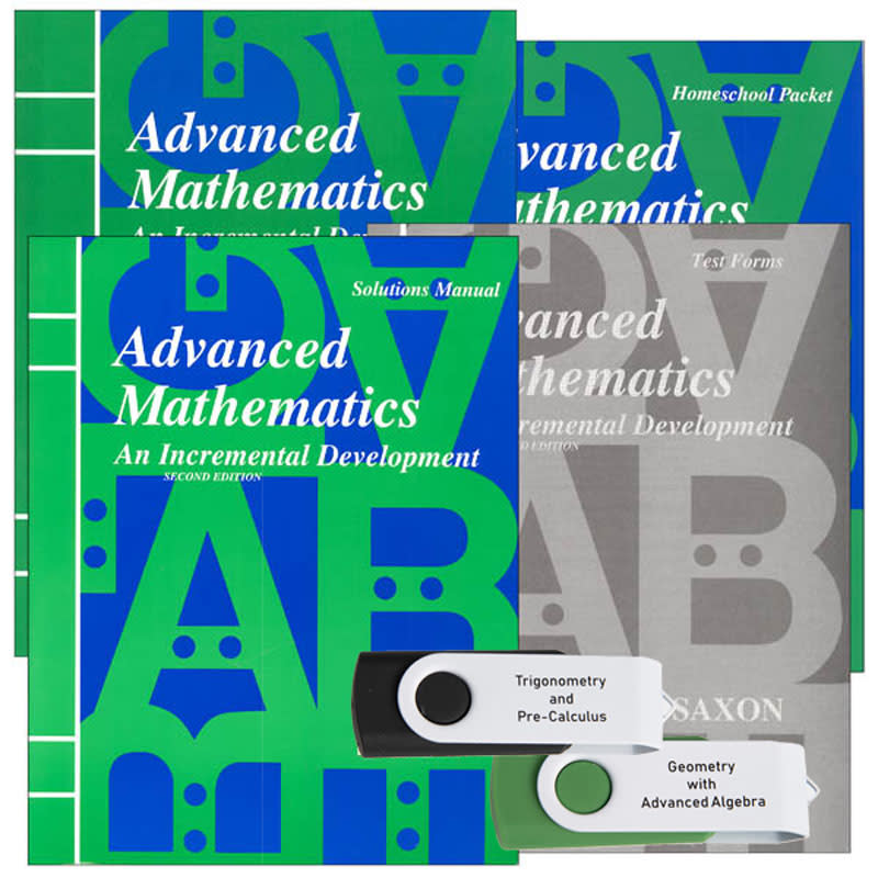 Saxon Advanced Math set of 4