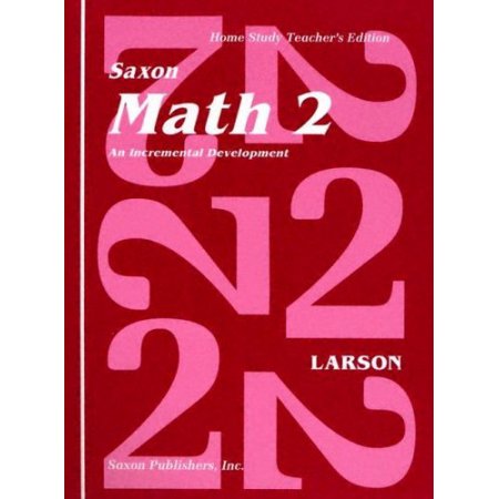 Saxon Math 2: Home School Teachers Edition