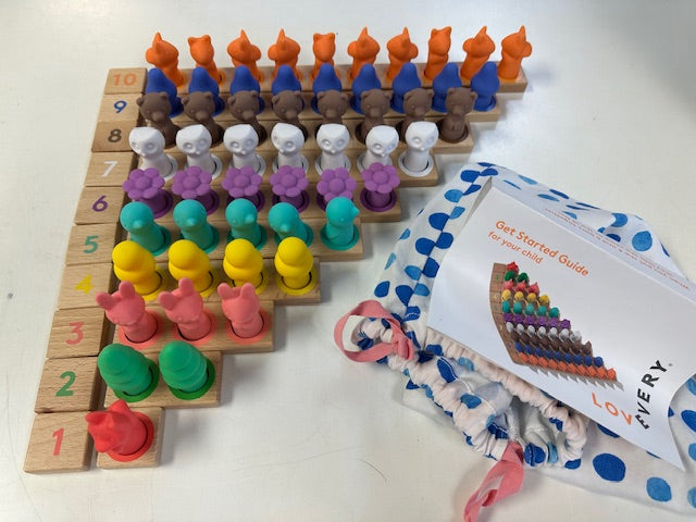 Lovevery Wooden Math Bars & Number Tiles