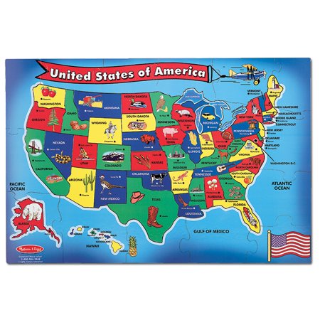 Melissa & Doug USA Map Floor Puzzle (still shrink-wrapped!)