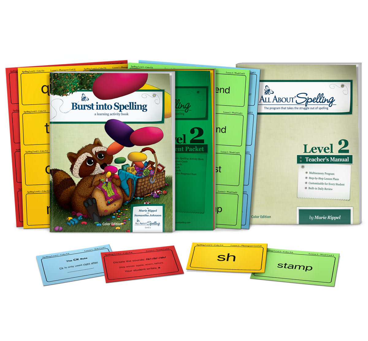 All About Spelling Level 2  set of 2 Color Edition
