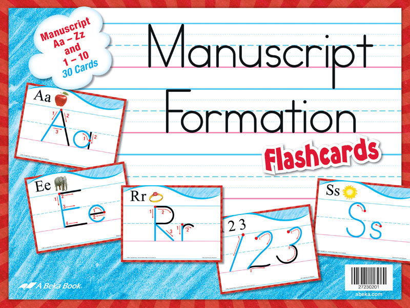Abeka Manuscript Formation Flashcards