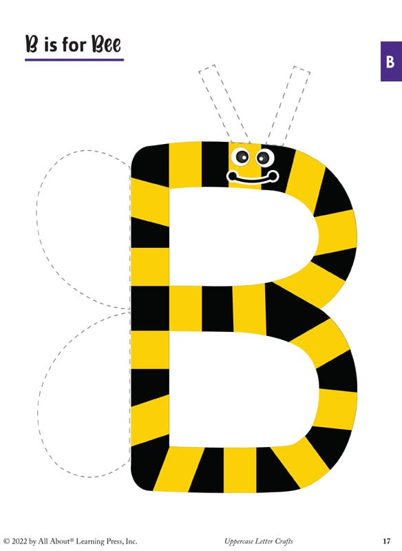 ALL ABOUT READING PRE-READING UPPERCASE LETTER CRAFTS