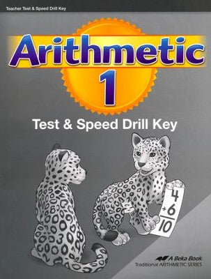 Abeka Arithmetic 1 Teacher Test & Speed Drill Key