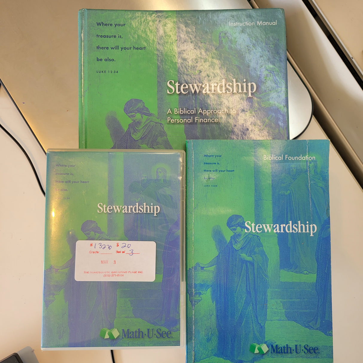 Stewardship Math U See 2009 1st edition Set of 3