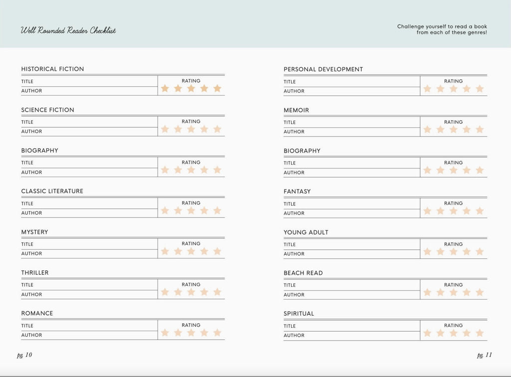 READING JOURNAL FOR TEENS
