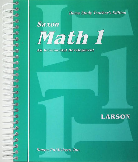 Saxon Math 1 Home Study Teacher's Edition