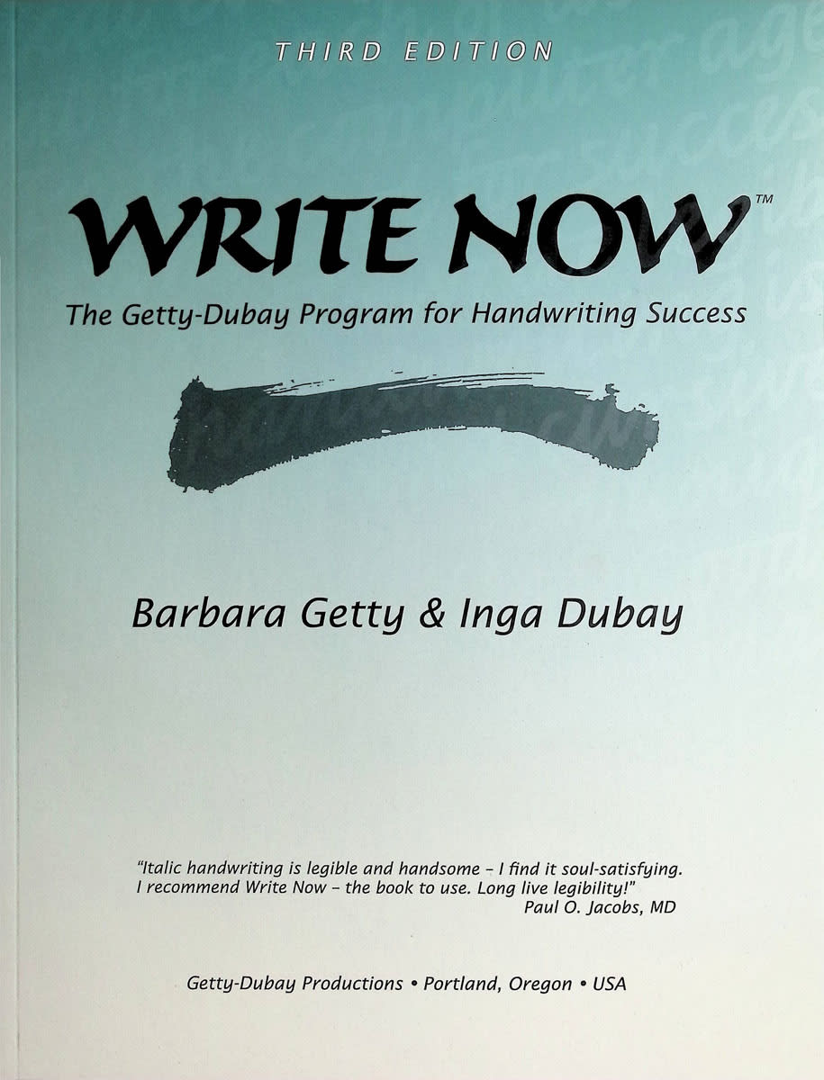 Write Now the Getty-Dubay Program for Handwriting Success
