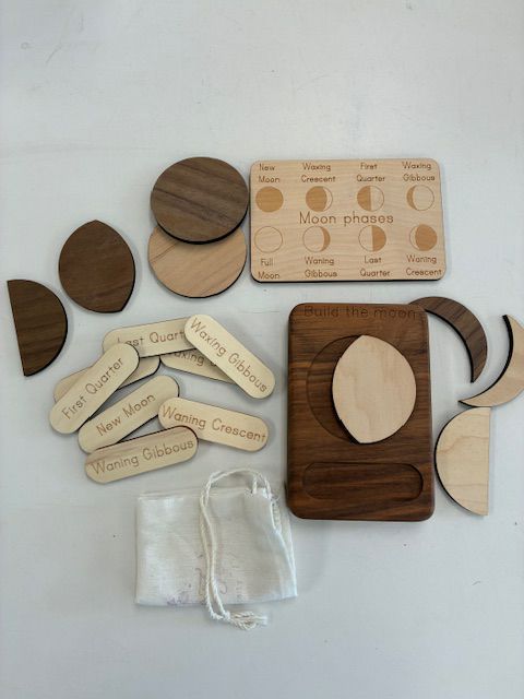 Montessori Build the Moon in Phases