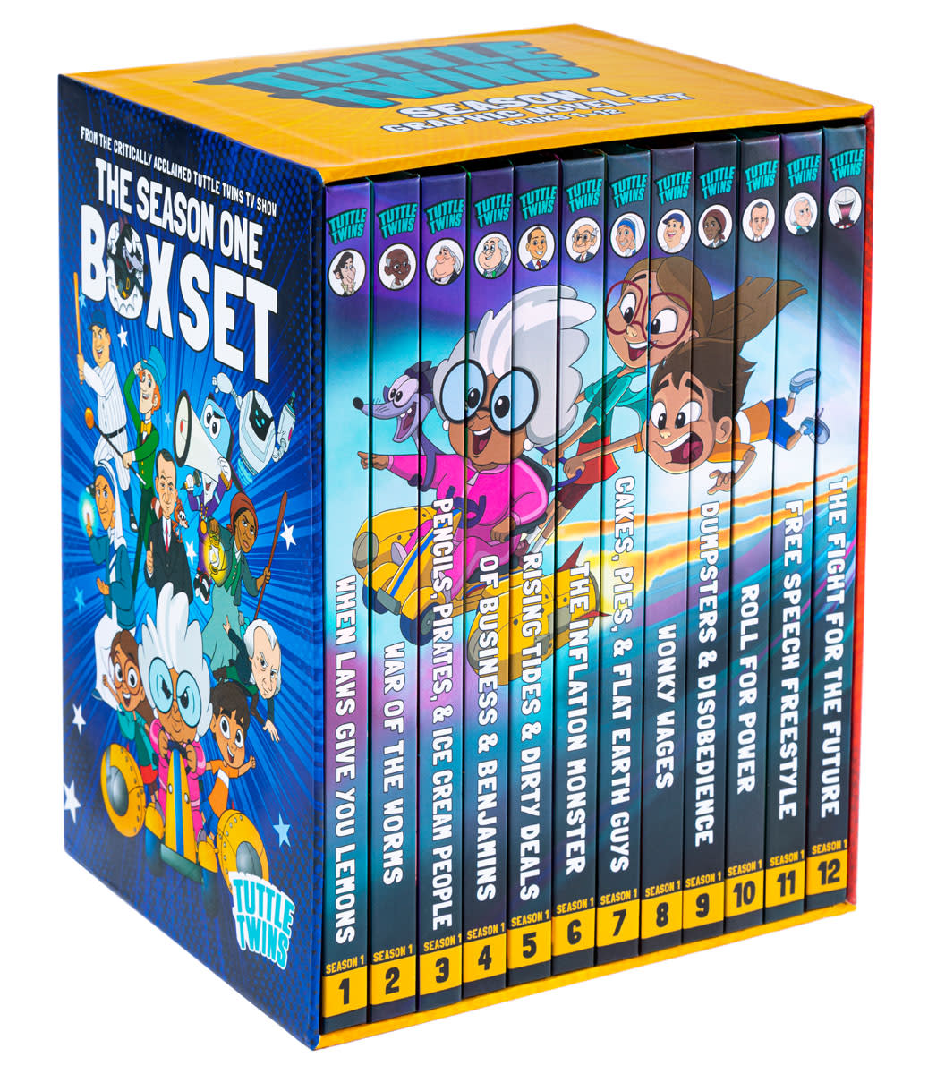 Tuttle Twins Season One Graphic Novel Boxset 1-12