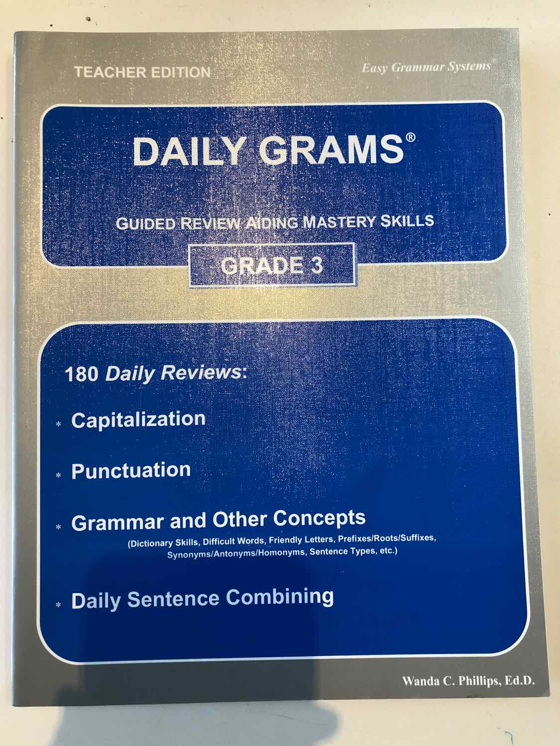 Daily Grams: Grade 3 Teacher Edition