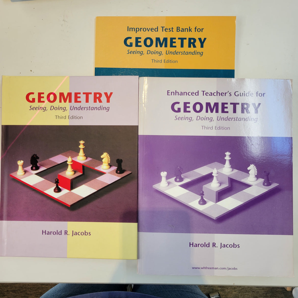 Geometry Seeing, Doing, Understanding Jacobs 3rd ed. (Set of 3)