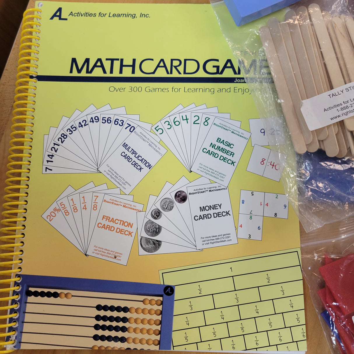 RightStart RS2 Complete 2nd editon Math Set of Manipultives + Level A Appendix