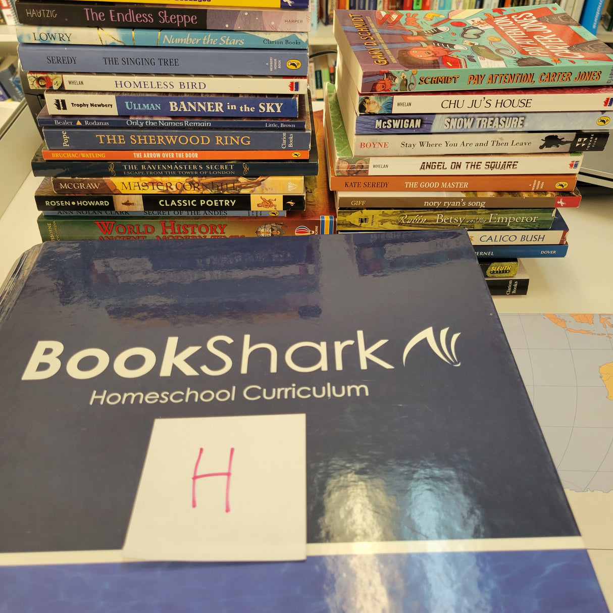 Bookshark Level H History,  Language Arts IG and Literature books (Set of 31) n