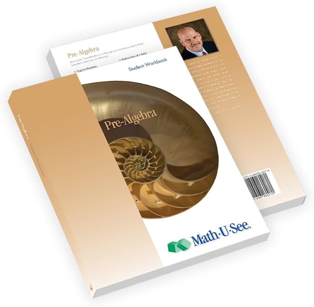 Math-U-See Pre-Algebra Student Workbook and Test Book