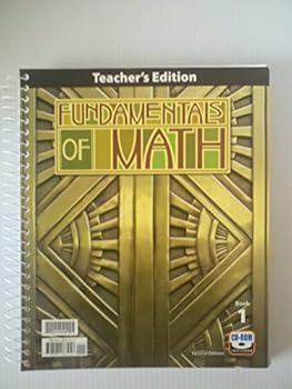 BJU Fundamentals of Math Teacher Edition (2 volumes) CD-ROM included