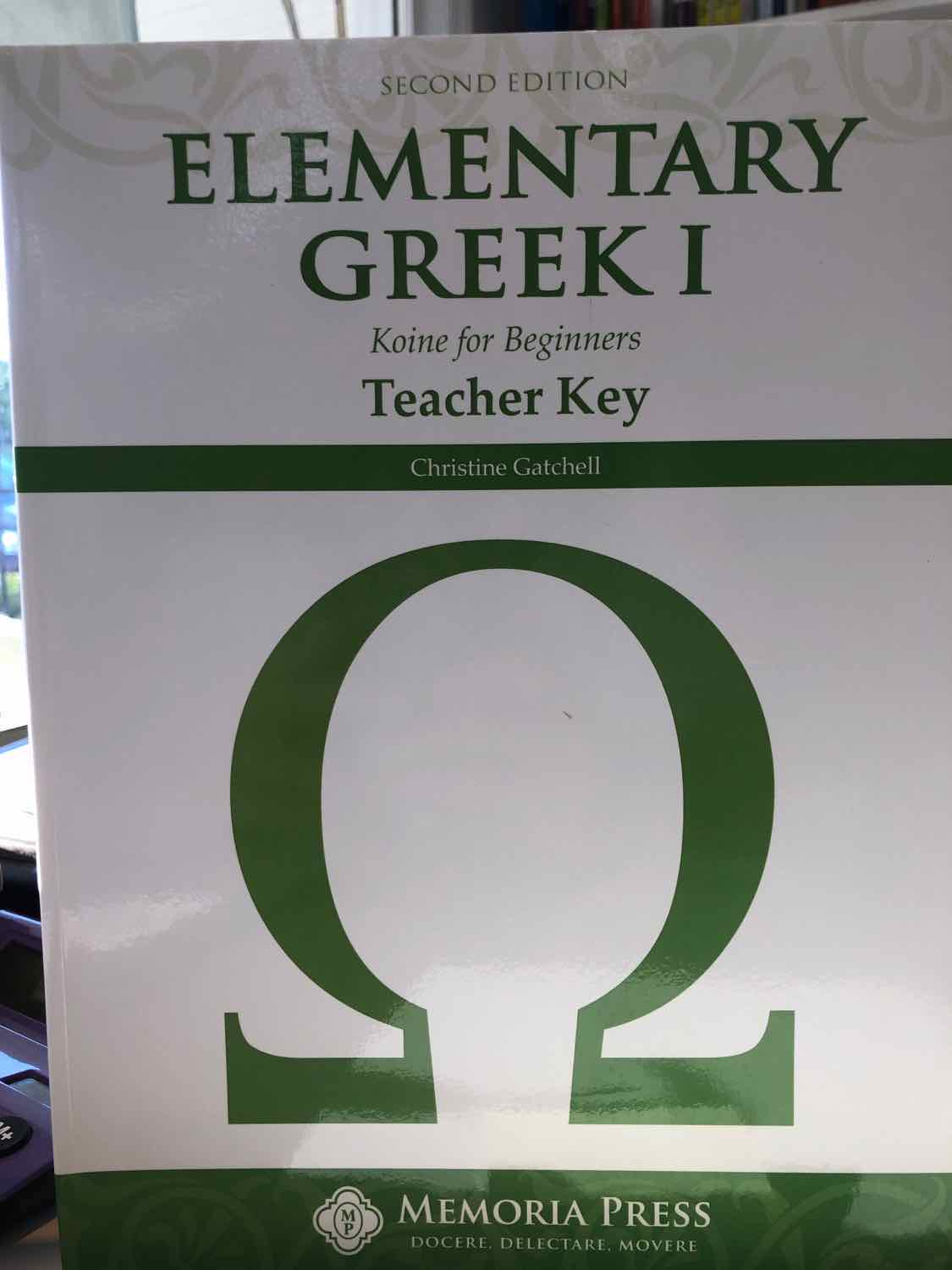 Elemementary greek 1 teacher key