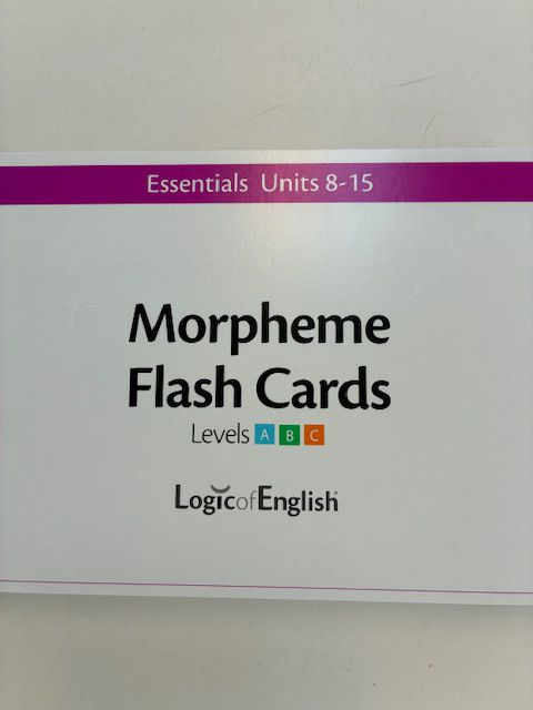 Logic of English Morpheme Flash Cards Units 8-15