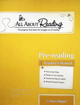 ALL ABOUT READING PRE-READING TEACHERS MANUAL