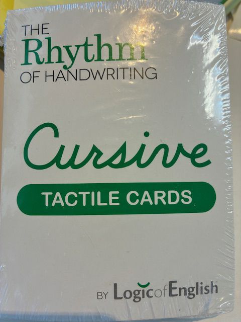Cursive Tactile Cards- Logic of English- still sealed!
