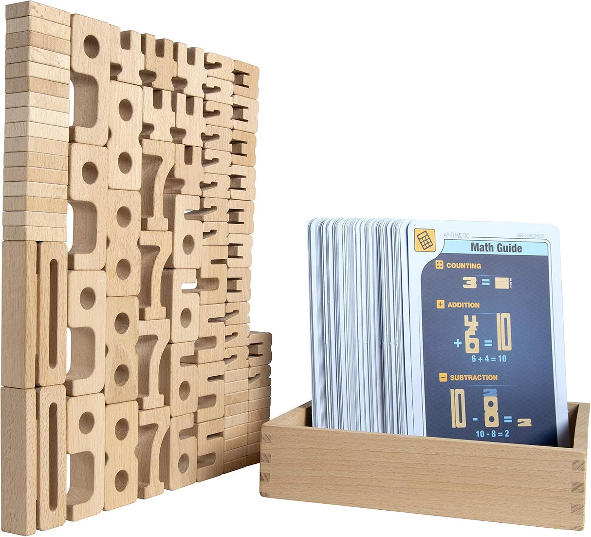 SumBlox Mini- Basic Set (80 Blocks and 80 Activity Cards)- Montessori