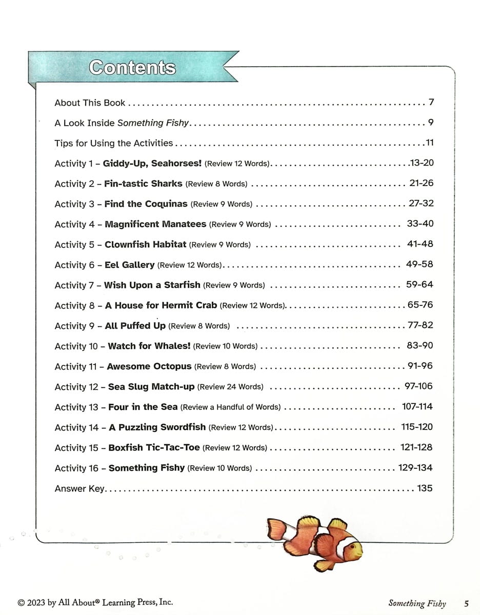 SOMETHING FISHY REVIEW BOOK