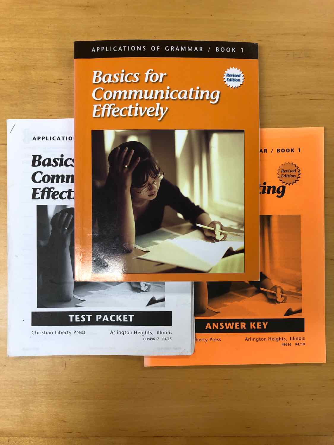Basics for Communicating Effectively: Applications of Grammar Book 1 (Set of 3)