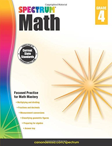 Spectrum Math Grade 4 Workbook