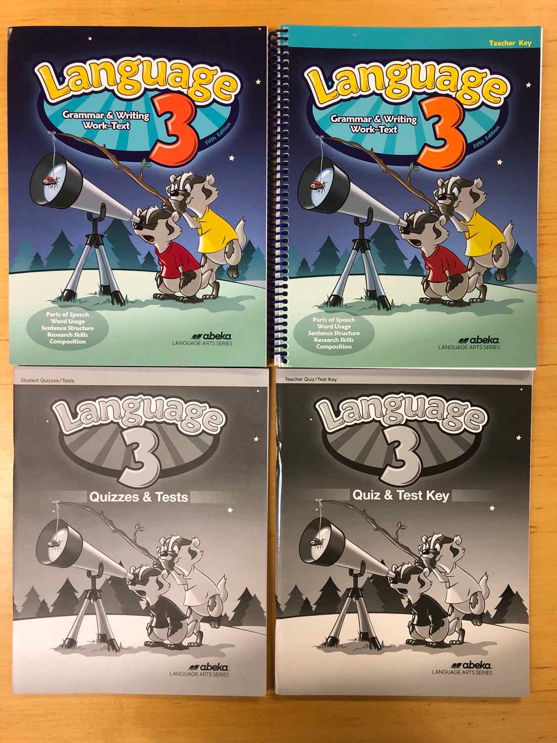 Abeka Language 3 Grammar & Writing (Set of 4)