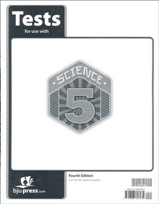 BJU Science 5 Tests 4th edition