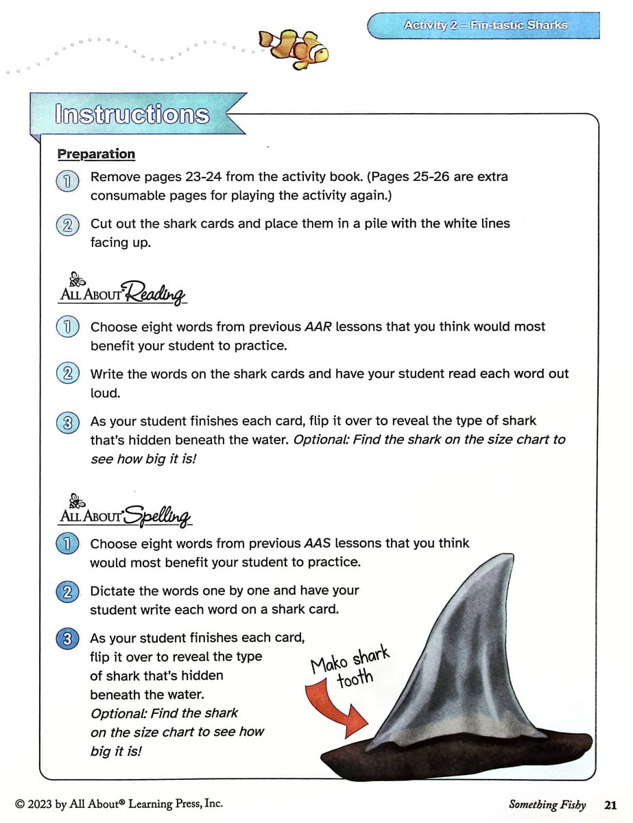 SOMETHING FISHY REVIEW BOOK