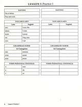 LATINA CHRISTIANA PRACTICE SHEETS
